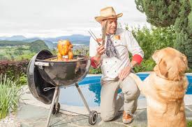 Grillstation bei winterlichem Event